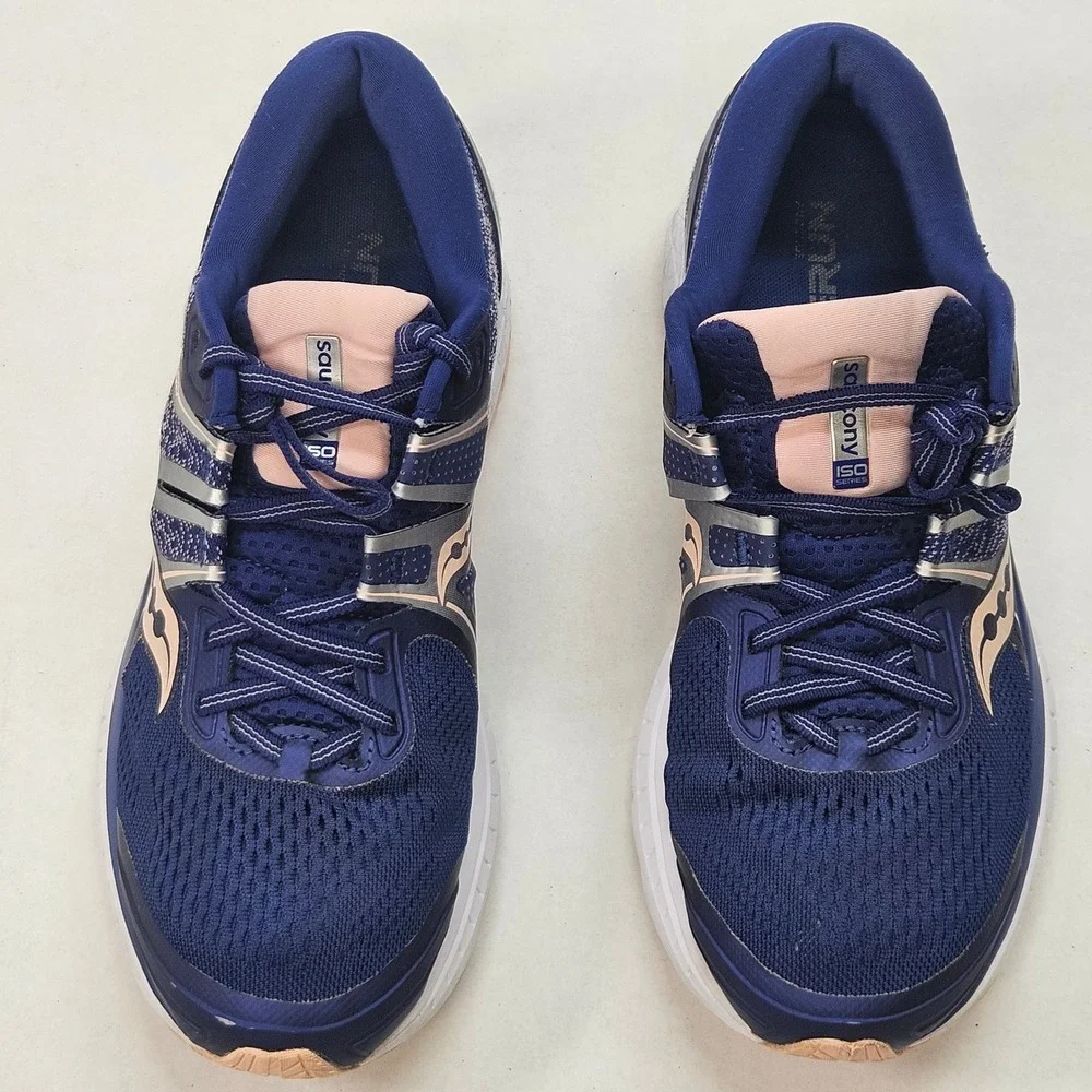 Saucony Omni ISO 2 Women's Running‎ Shoes Navy Pink Size 11